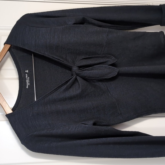 Abercrombie and Fitch Body Suit Soft Long Sleeve NEW Size Medium Black-blue - Picture 11 of 11